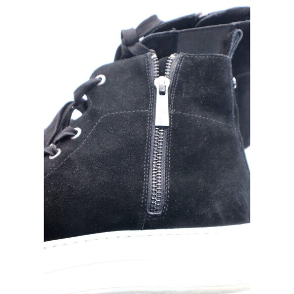 J/Slides Black Suede High Top Sneakers Streetwear Grunge Casual Lifestyle Sz10 - Picture 6 of 7